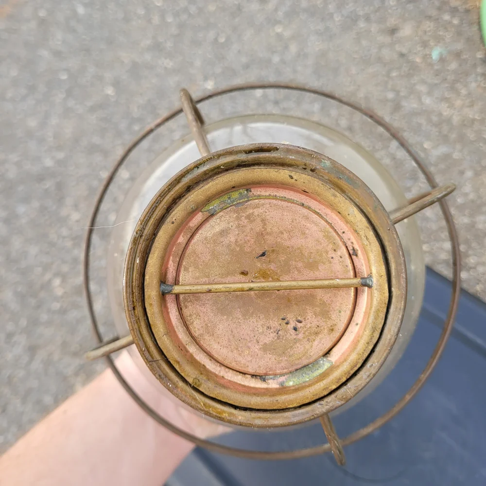 Vintage Copper and Brass Onion Lantern